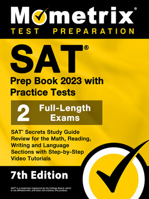 cover image of SAT Prep Book 2023 with Practice Tests